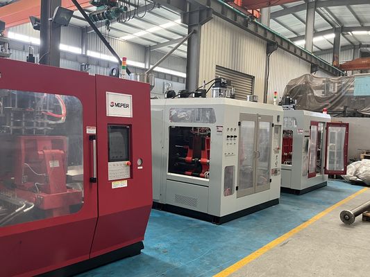 3 Zone Screw Heating Stage Electric 0.6-0.8MPA Extrusion Blow Molding Machine 1-4 Heads