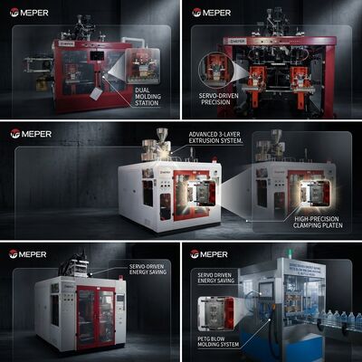 High Speed Double Station Extrusion Blow Molding Machine for 10L Jars