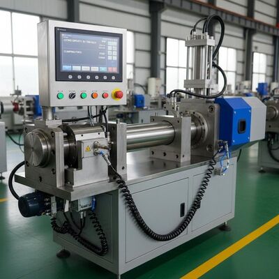 PLC With Touch Screen Control Extrusion Molding Machine with Max Output Capacity 50 Kg/h to 1000 Kg/h and Clamping Force 120KN
