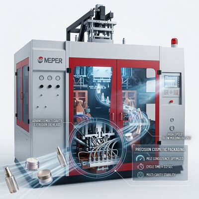 Precision 120kN Clamping PE Blow Molding Machine 80FDE-4S(100)
